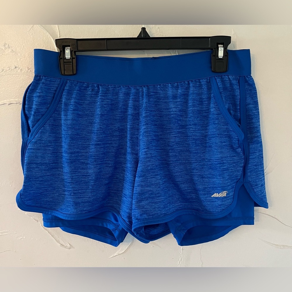 Avia Blue Midrise Athletic Running Shorts SZ M